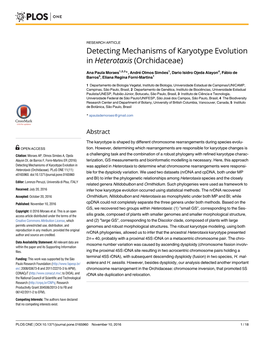 Detecting Mechanisms of Karyotype Evolution in Heterotaxis (Orchidaceae)