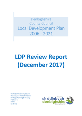 Replacement Local Development Plan: Review Report