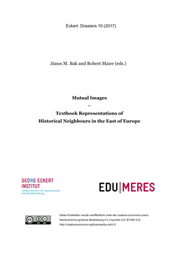Mutual Images – Textbook Representations of Historical Neighbours in the East of Europe
