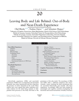 Chapter 20. Leaving Body and Life Behind Out-Of-Body and Near-Death Experience