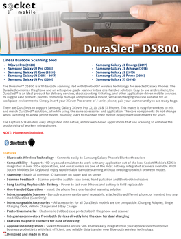 Socket Durasled DS800 Datasheet
