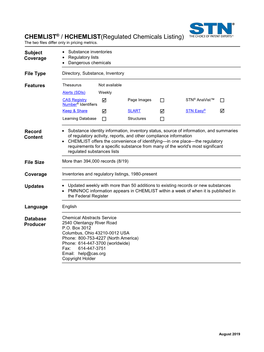 Chemlist.Pdf