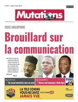 Brouillard Sur La Communication