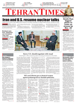 Iran and U.S. Resume Nuclear Talks