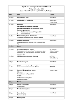 01 Council Meeting Agenda 26 October 2012