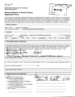 National Register of Historic Places Registration Form