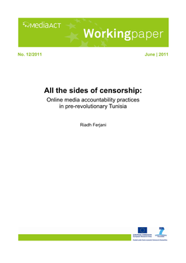 All the Sides of Censorship: Online Media Accountability Practices in Pre-Revolutionary Tunisia