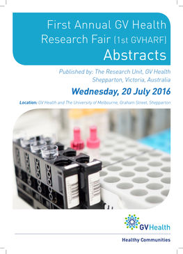 Research Day Fair – Abstract Book