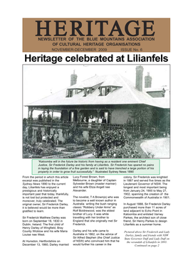 Heritage Newsletter Jan-Feb 2009