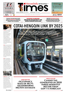 Cotai-Hengqin Link by 2025