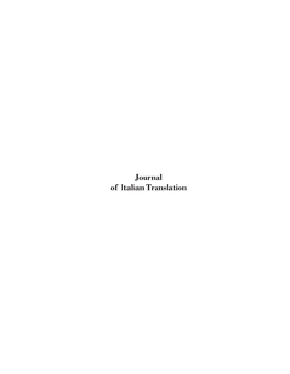 Journal of Italian Translation