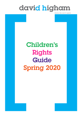 2020 Spring Children's Rights Guide