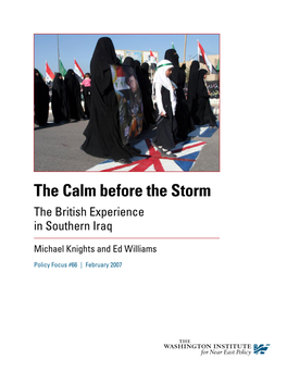 The Calm Before the Storm the British Experience in Southern Iraq