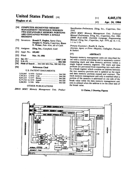 United States Patent (19) (11) 4,445,170 Hughes Et Al