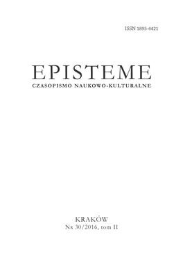 Episteme Czasopismo Naukowo-Kulturalne