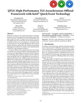 High-Performance TLS Asynchronous Offload Framework with Intel® Quickassist Technology