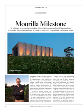 Moorilla Milestone