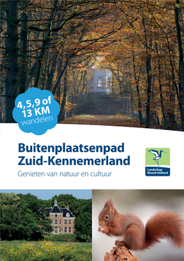 Buitenplaatsenpad Zuid-Kennemerland Genieten Van Natuur En Cultuur Buitenplaatsenpad Zuid-Kennemerland Genieten Van Natuur En Cultuur