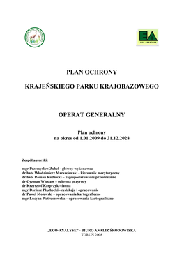 Plan Ochrony Krajeńskiego Parku Krajobazowego