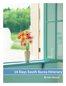 14 Days South Korea Itinerary by Liza Hassan