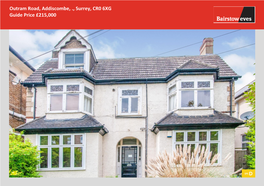 Outram Road, Addiscombe, ., Surrey, CR0 6XG Guide Price £215,000