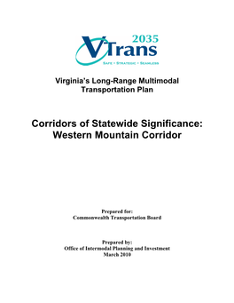 Western Mountain Corridor