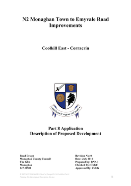 N2 Monaghan Town to Emyvale Road Improvements