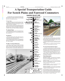 A Special Transportation Guide for Scotch Plains and Fanwood
