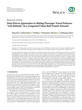 (Left-Behinds) in a Congested Urban Rail Transit Network