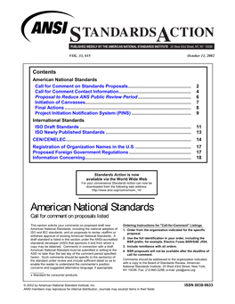 Standards Action Layout SAV3335