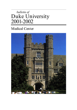 Duke University 2001-2002 Medical Center