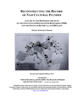 Reconstructing the Record of Nazi Cultural Plunder