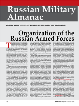 Russian Military Almanac by Tamar A