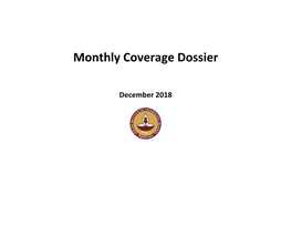 Monthly Coverage Dossier