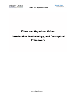 Elites and Organized Crime: Introduction, Methodology, And