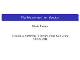 Flexible Composition Algebras