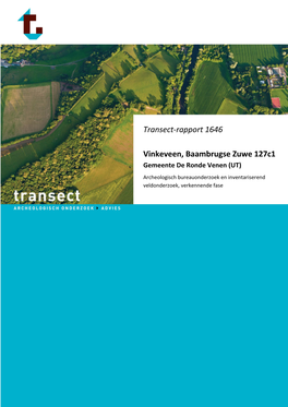 Transect-Rapport 1646 Vinkeveen, Baambrugse Zuwe 127C1