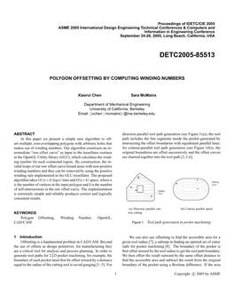 Polygon Offsetting by Computing Winding Numbers