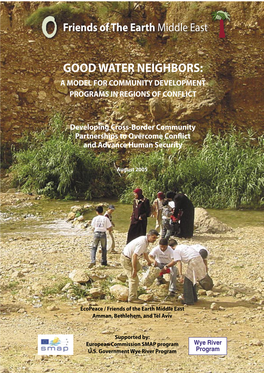 Good Water Neighbors: a Model for Community Development Programs in Regions of Conflict
