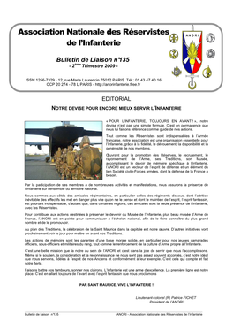 Bulletin De Liaison N°135 - 2Ème Trimestre 2009