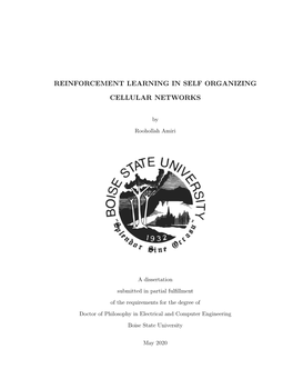 Reinforcement Learning in Self Organizing Cellular Networks