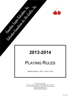 Playing Rules