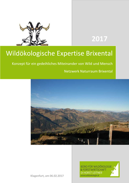 Wildökologische Expertise Brixental