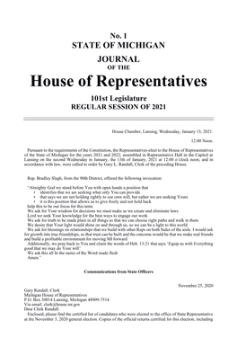 House of Representatives