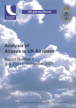 Analysis of Airprox in UK Airspace: July to December 2001