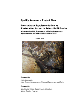 Quality Assurance Project Plan