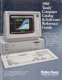 Tandy® Computer Catalog & Software Reference Guide