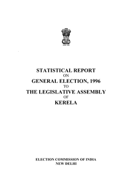 Statistical Report General Election, 1996 The