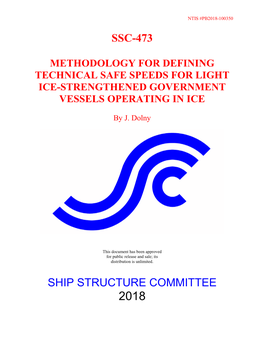 Methodology for Defining Technical Safe Speeds for Light Ice-Strengthened Government Vessels Operating in Ice