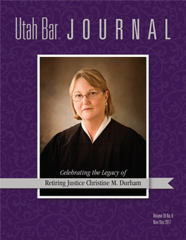 Retiring Justice Christine M. Durham
